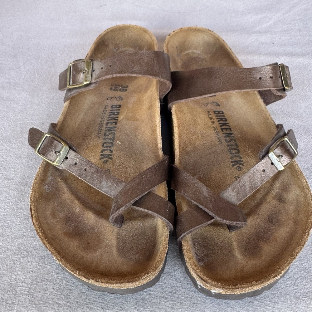 Size 38/W7 - Birkenstock Mayari Golden Brown Birko-Flor - Picture 3 of 8